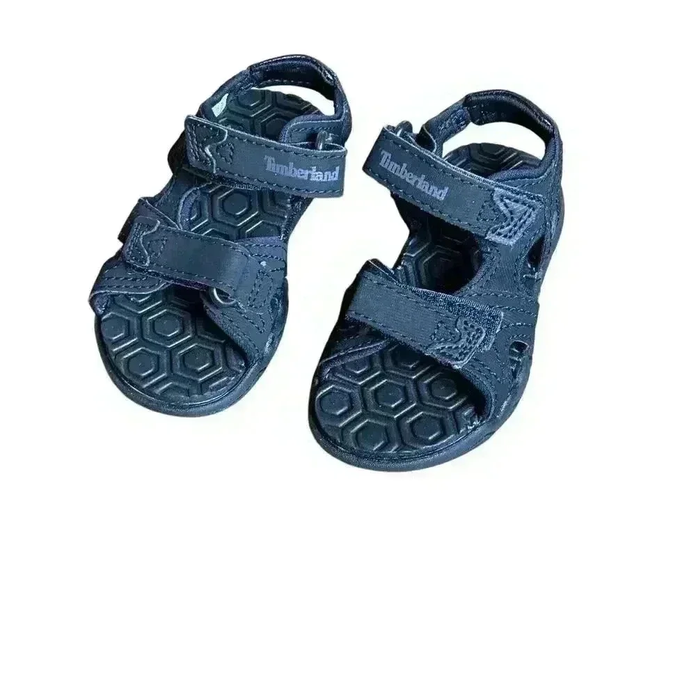 Timberland Black Double Strap Adventure Seeker Sandals Kids Size 5 Toddler New